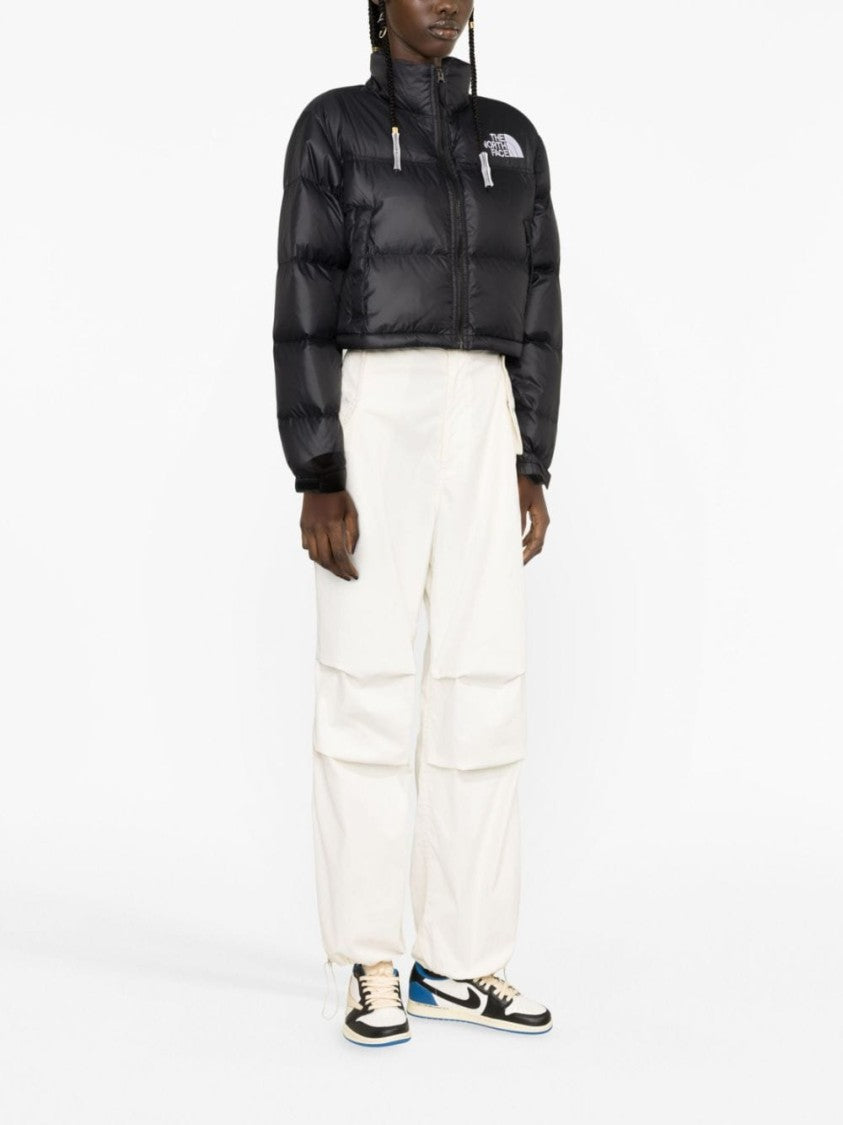 The North Face Cropped Puffer Parka With Functional Zipper