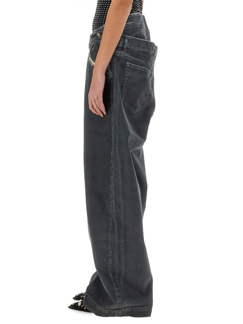 The Attico Long Pants "Navy Blue"