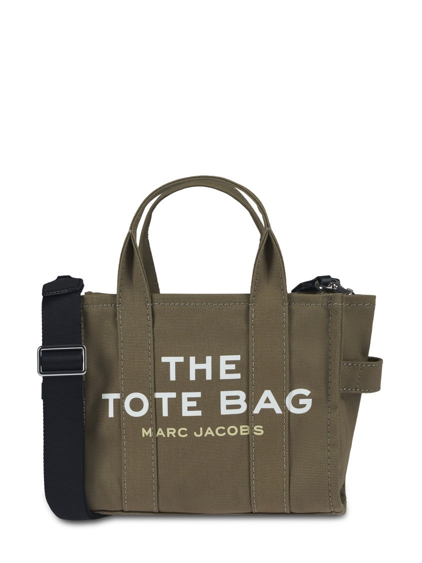 Marc Jacobs Structured Brown Cotton Tote Bag