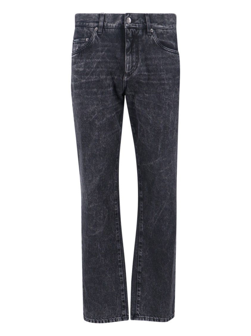 Dolce & Gabbana Logo Jeans – Black