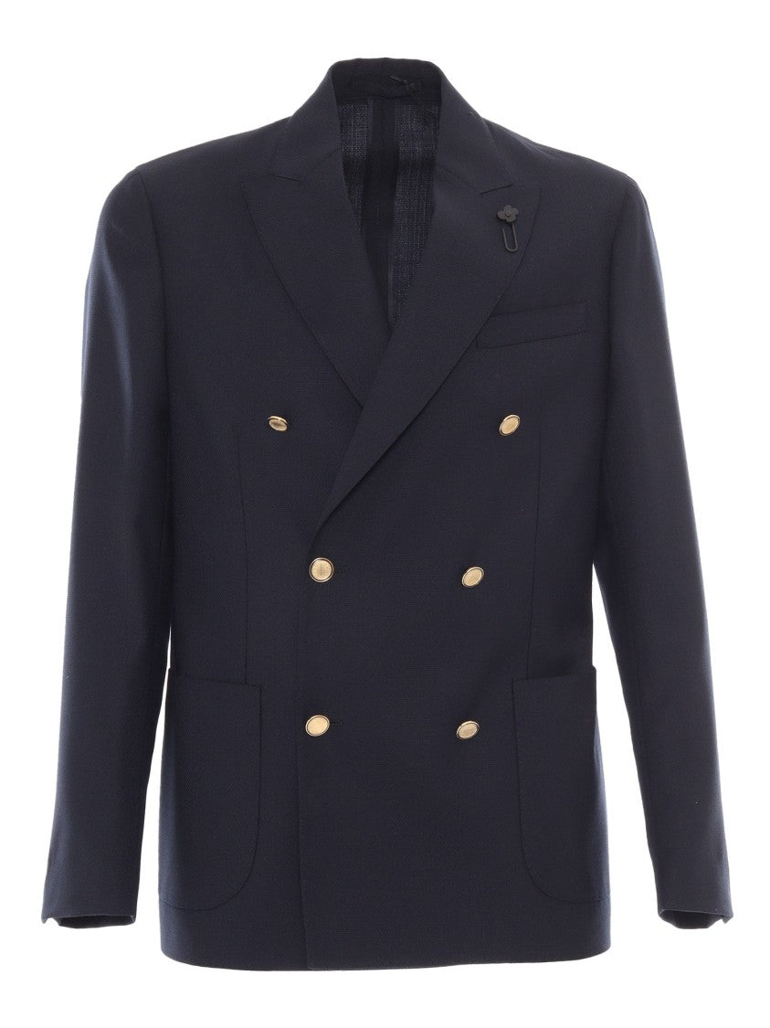 Lardini Rome Tailored Double-Breasted Men's Blazer