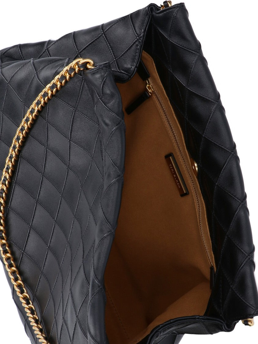 Tory Burch Large Hobo Bag "Fleming" – Black