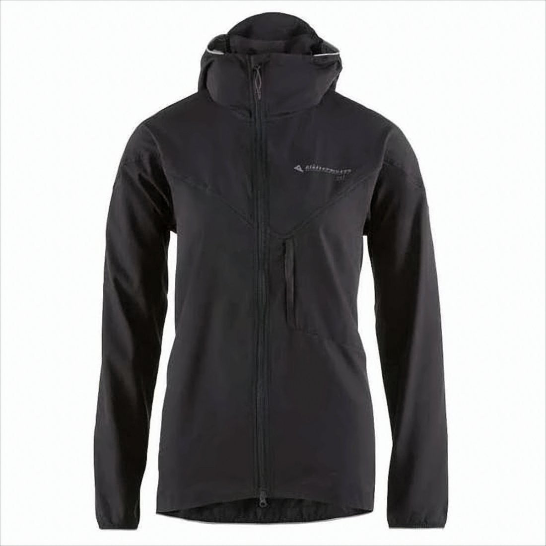 Klattermusen Fitted Black Jacket With High Collar