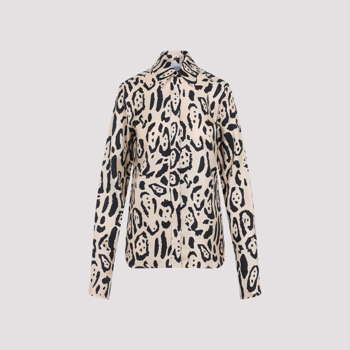 Sportmax Armony Camel And Black Silk Shirt