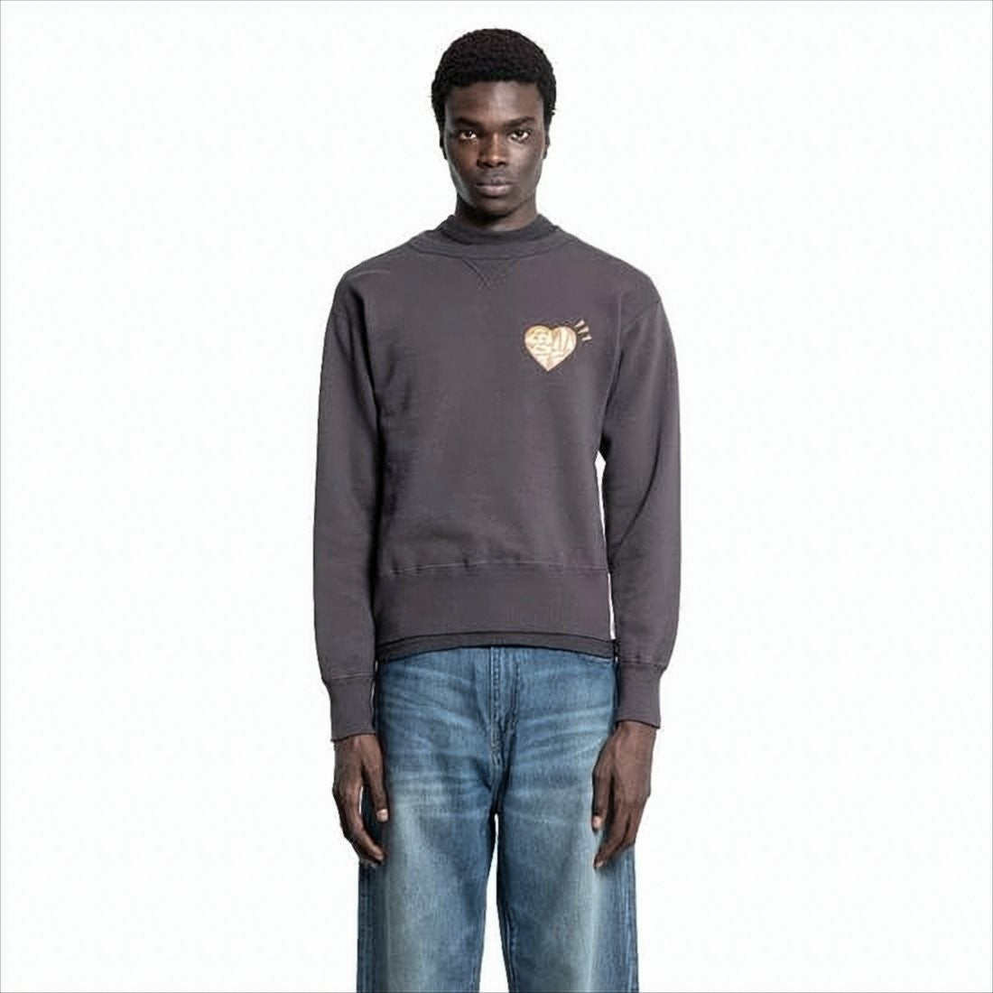 Humanmade Long-Sleeve Sweatshirt With Graphic Accents And Relaxed Fit