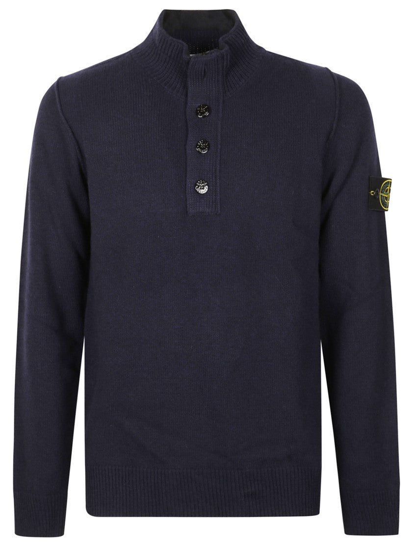 Stone Island Blue T-Shirts And Polos With Classic Cuts