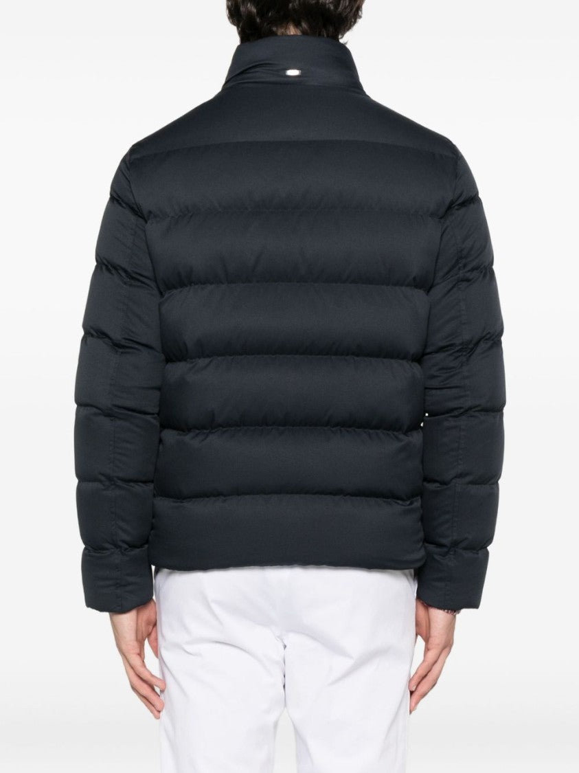 Herno Quilted Puffer Jacket With High Collar