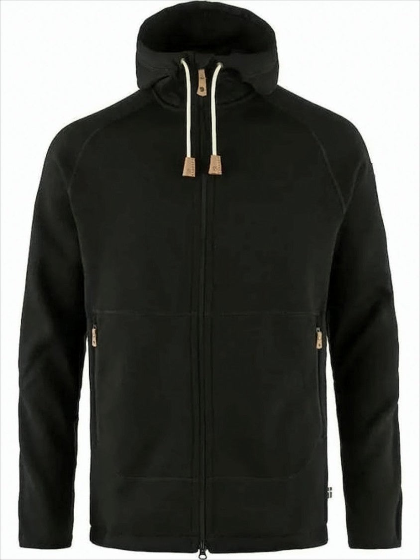 Fjallraven Kanken Modern Full-Zip Black Jacket With Cozy Hood