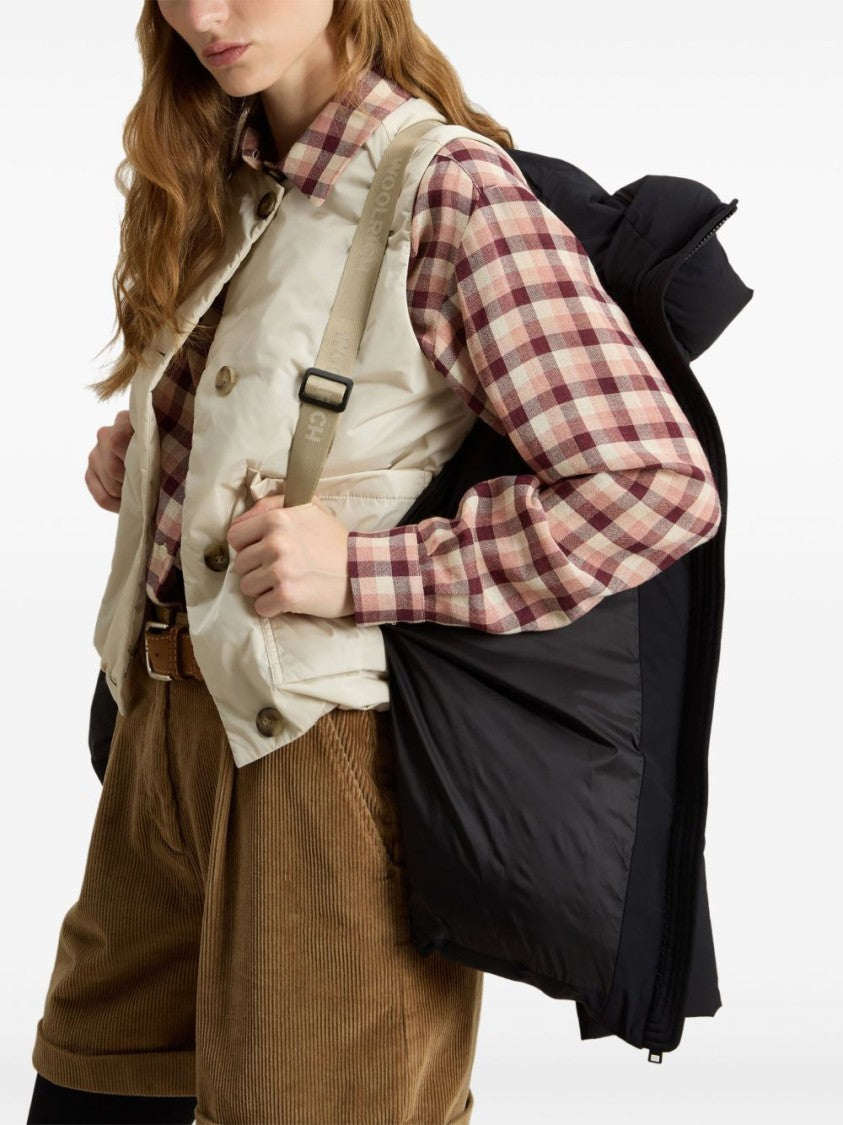 Woolrich Quilted Puffer Jacket With High Collar