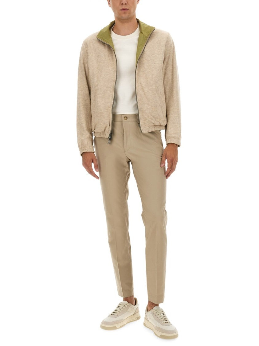 Boss Camel Olive Green Reversible Jacket