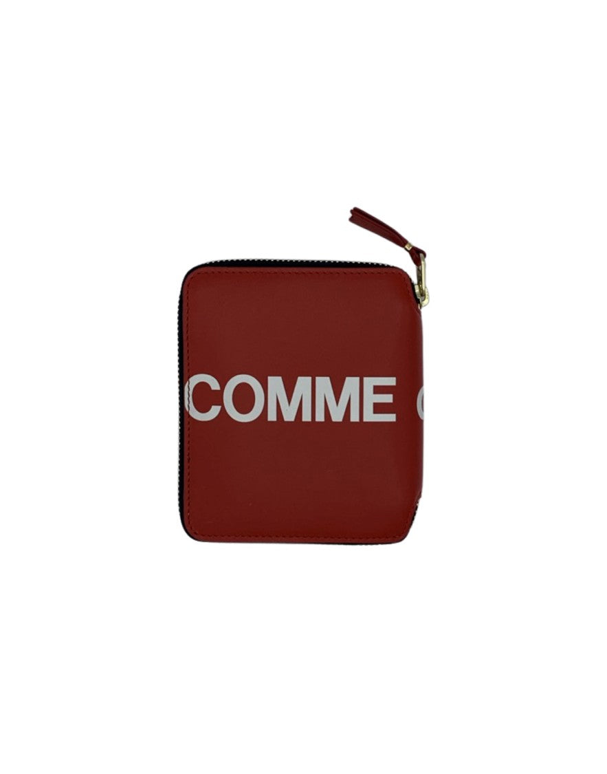 Wallet Cdg Zip-Around Smooth Leather Wallet With Bold Logo