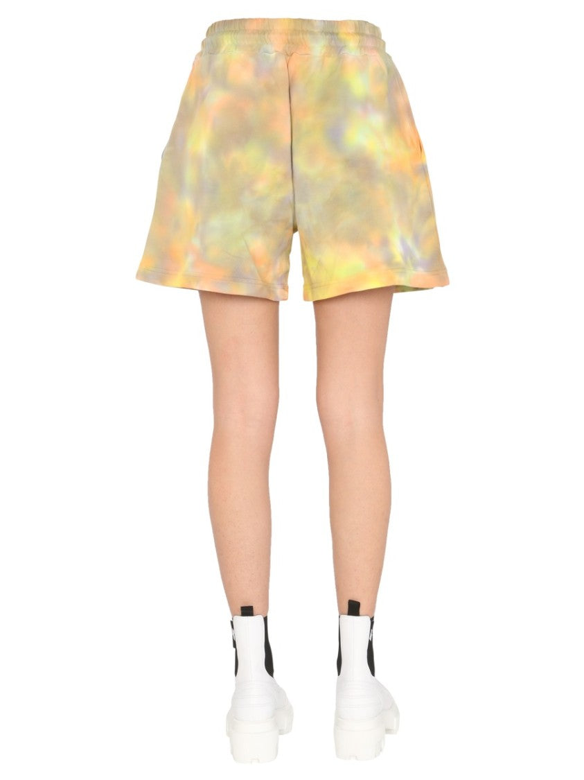 Msgm Relaxed Fit Cotton Shorts