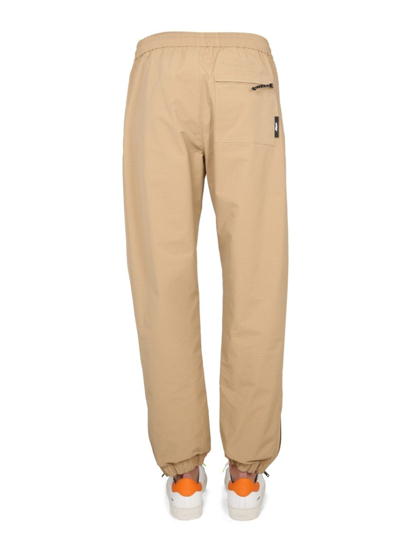 Msgm Relaxed Fit Casual Pants With Logo