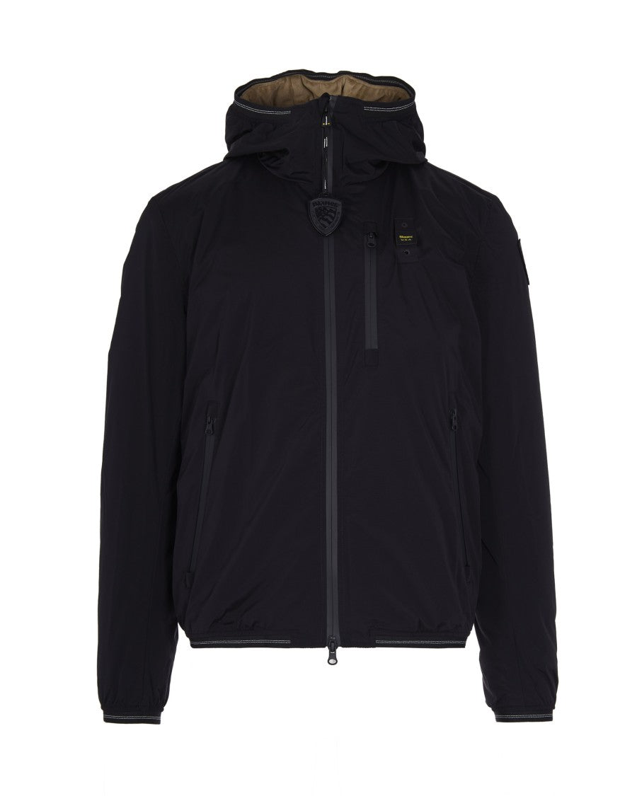 Blauer Black Devon Jacket With Faux Fur Lining