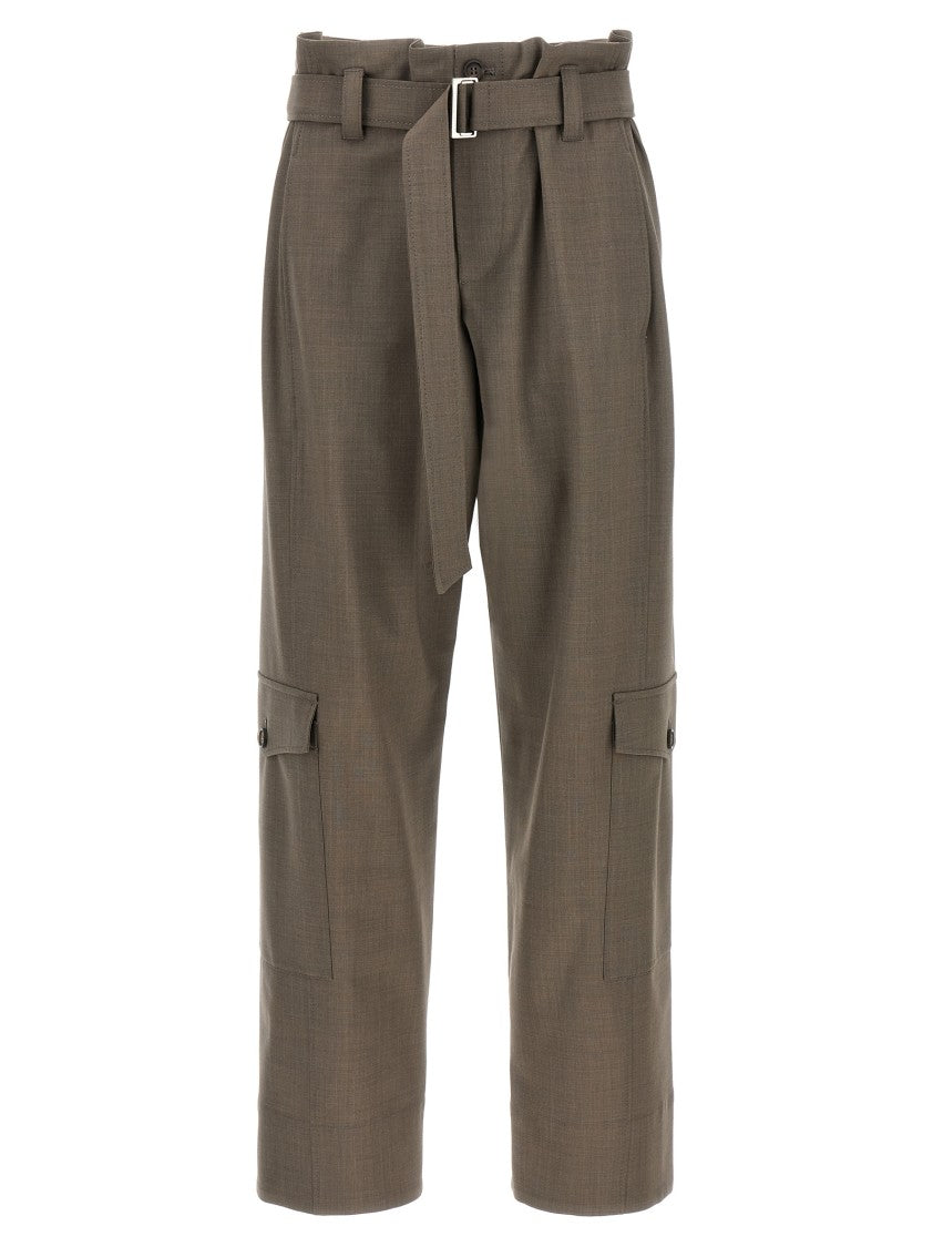 Brunello Cucinelli Wide-Leg Cargo Pants With Removable Belt