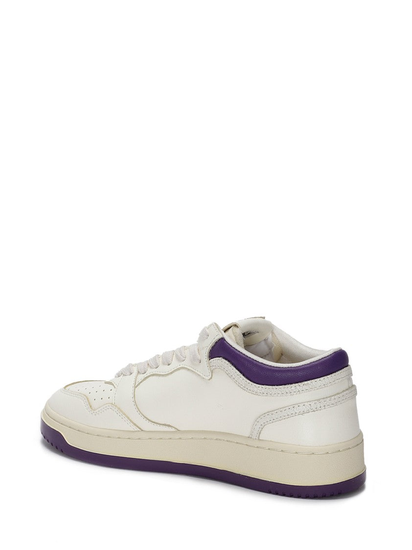 Autry Leather Sneakers With Perforated Toe