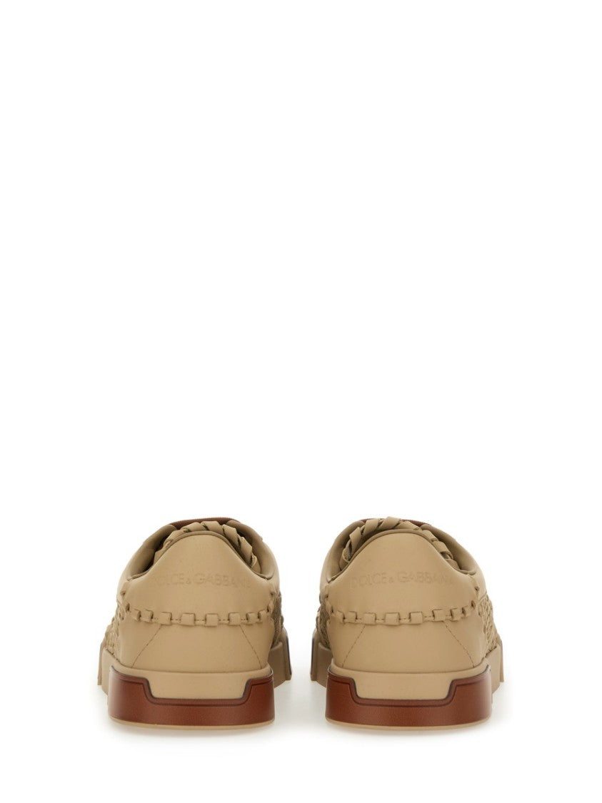 Dolce & Gabbana Woven Portofino Sneaker