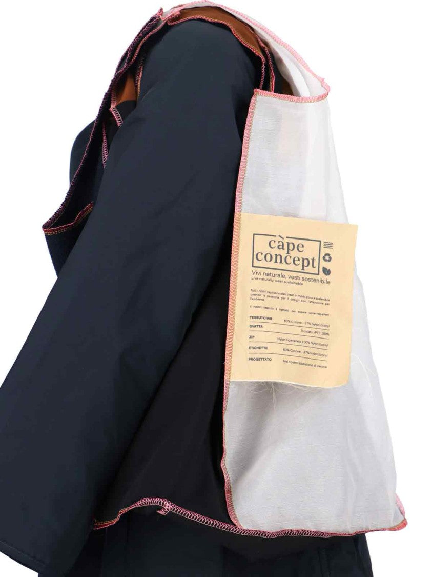 Càpe Middle Coat – Navy Blue