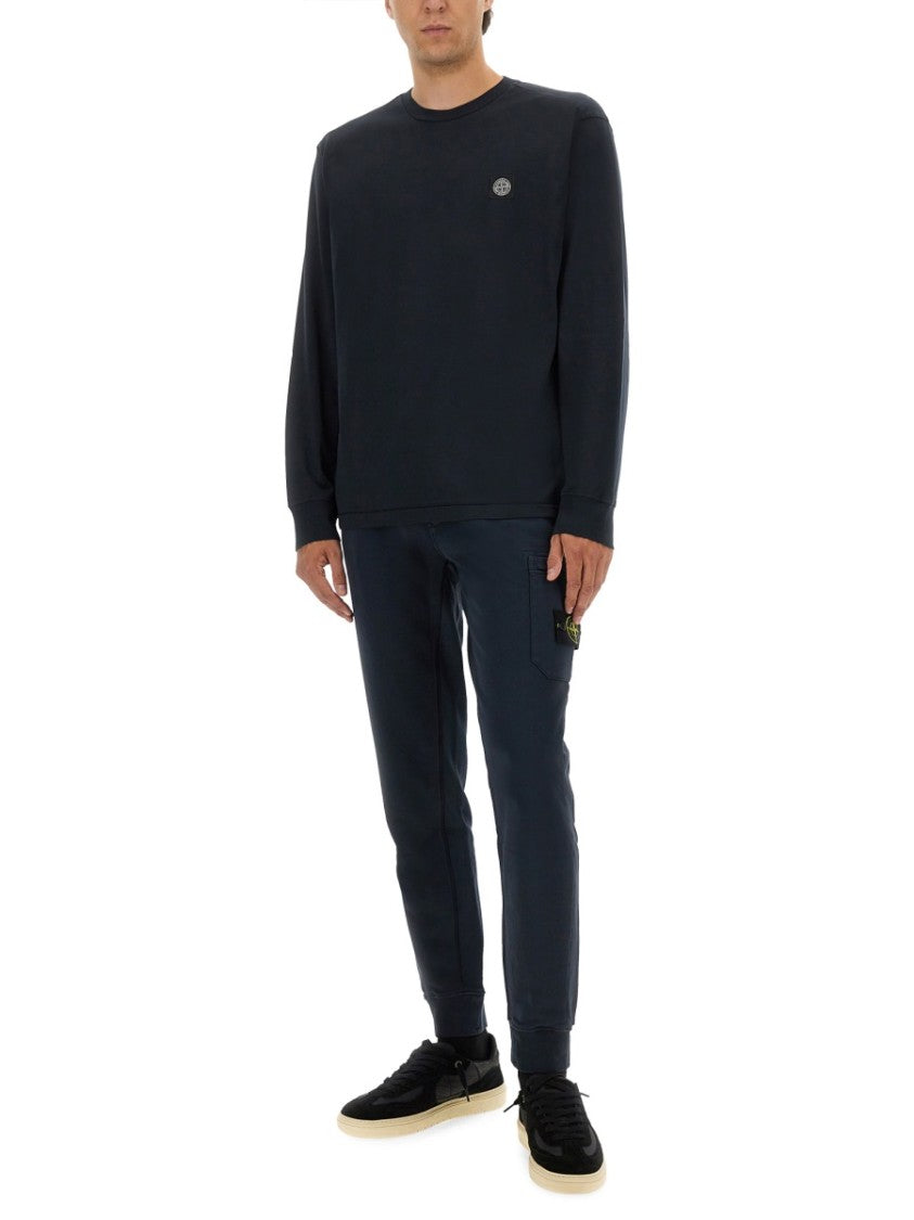 Stone Island Long-Sleeved Cotton Jersey T-Shirt