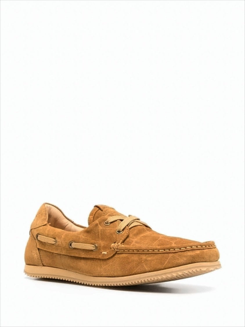 Jacquemus Moccasin Stitch Brown Loafers With Low-Profile Rubber Sole