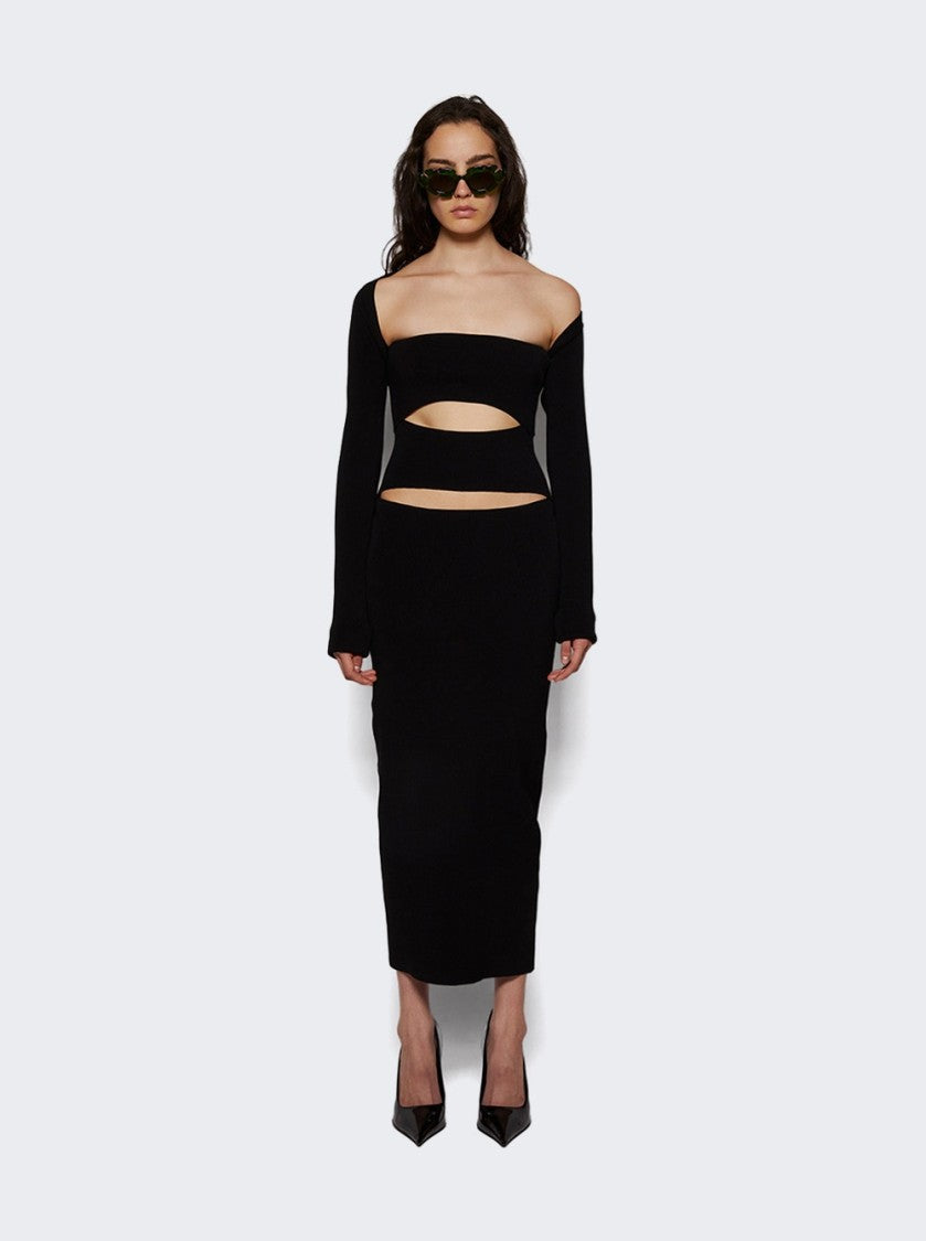 Christopher Esber Slashed Knit Shrug Dress