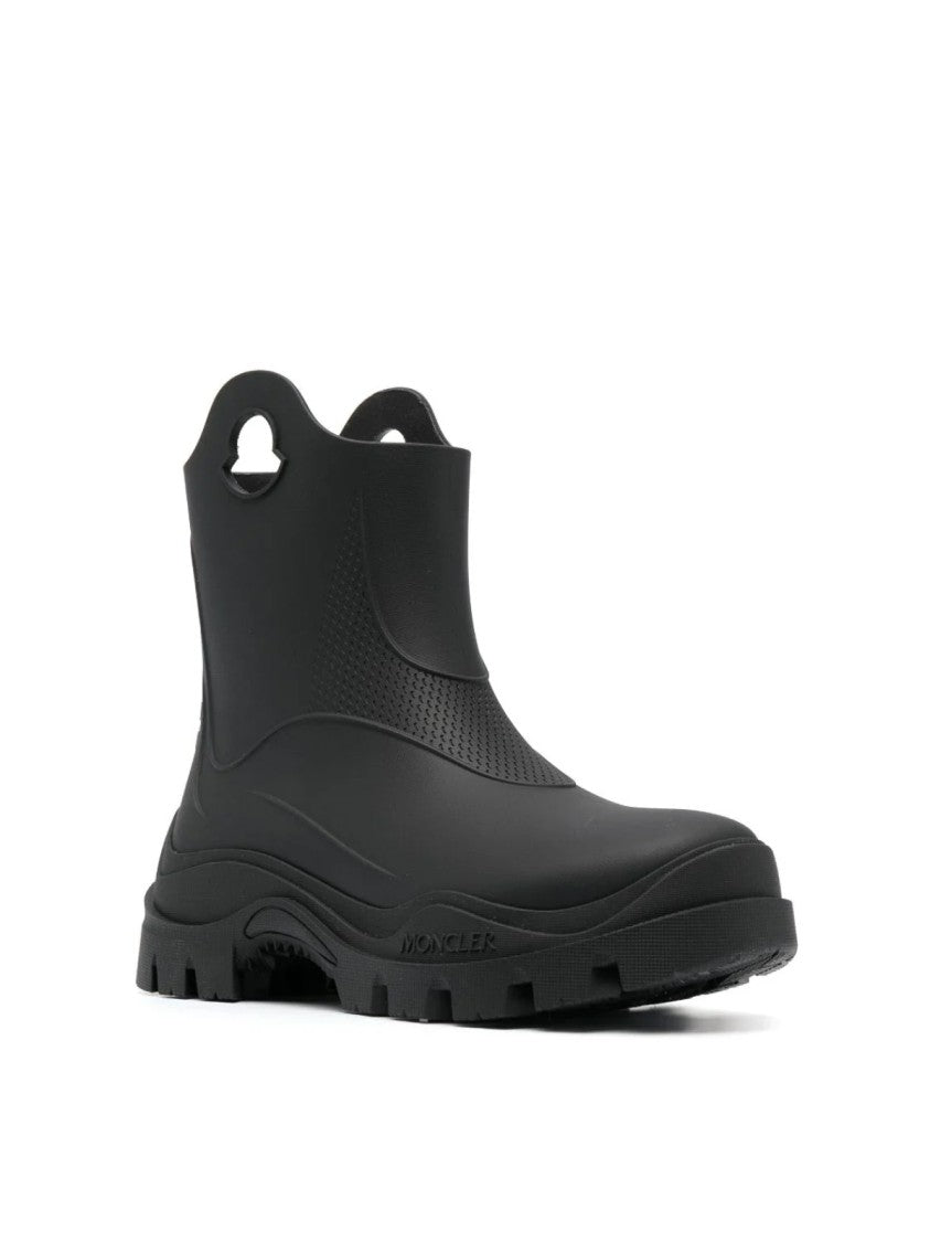 Moncler Misty Logo Round Toe Rain Boots