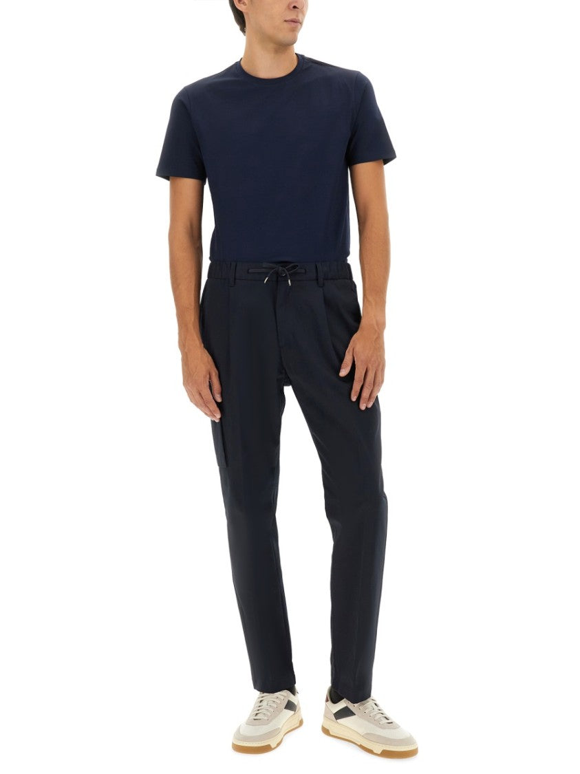 Herno Fitted Crew Neck T-Shirt In Soft Cotton Blend