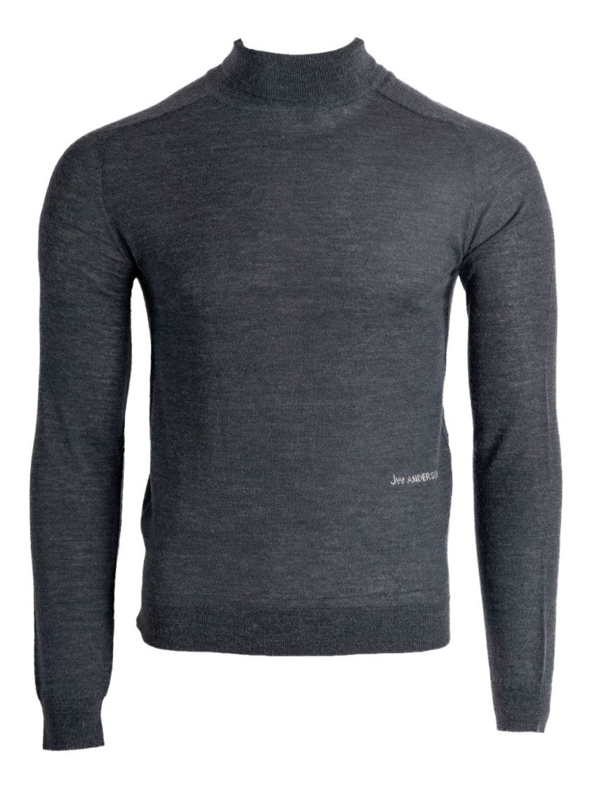 J. W. Anderson Fitted High-Neck Knitwear Sweater With Subtle Detailing