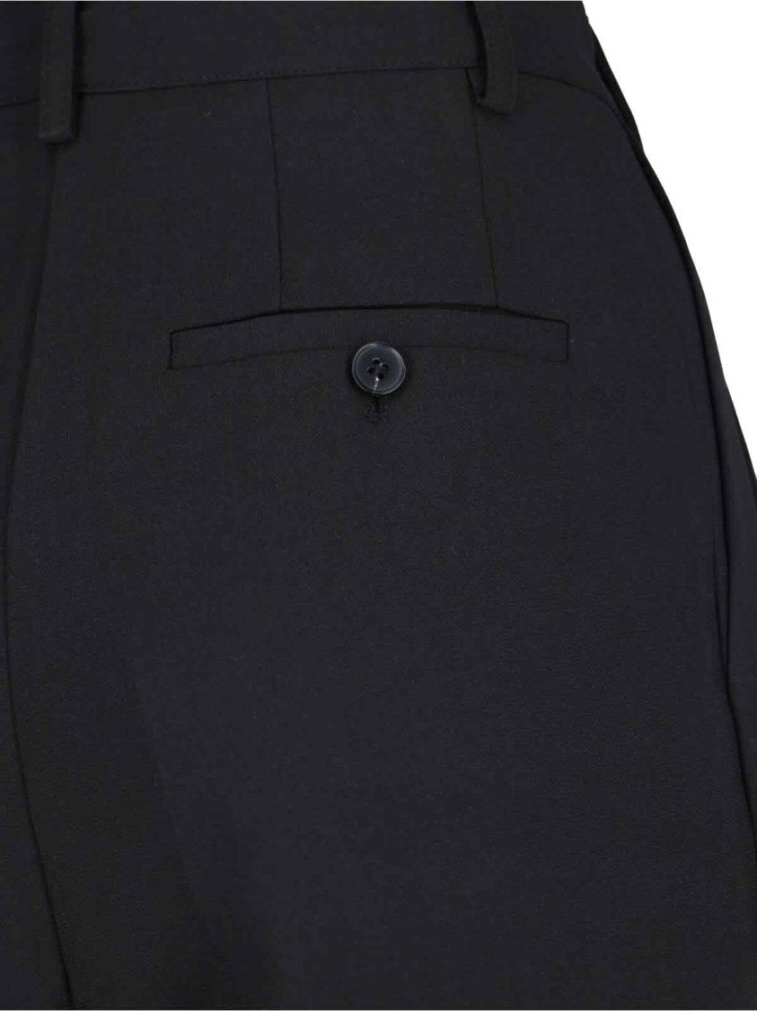 The Frankie Shop Straight-Leg Trousers With Front Pleats And Tailored Design