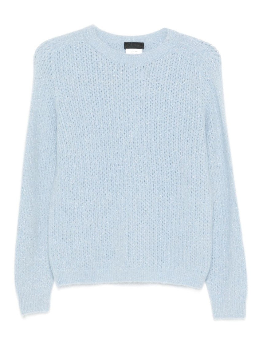 Liu Jo Textured Knit Sweater With Crew Neck