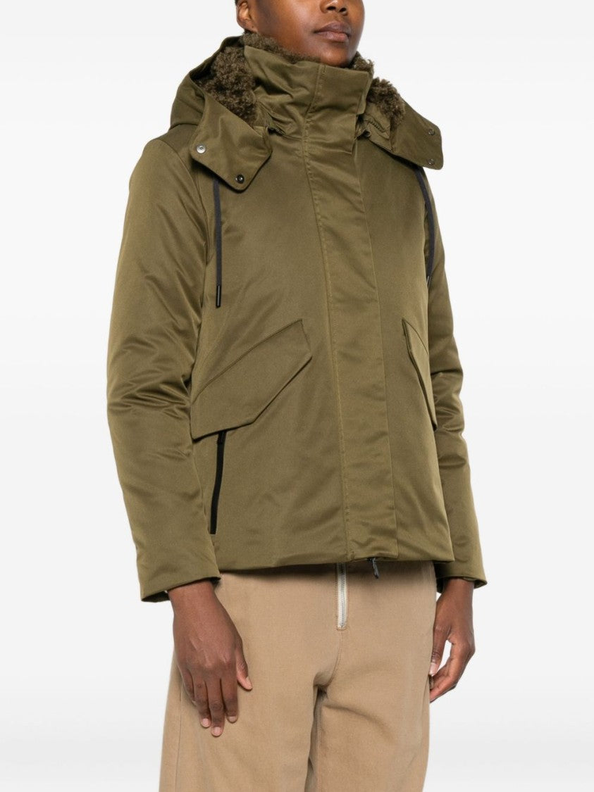 Save The Duck Eco-Friendly Green Jacket With Plush Lining