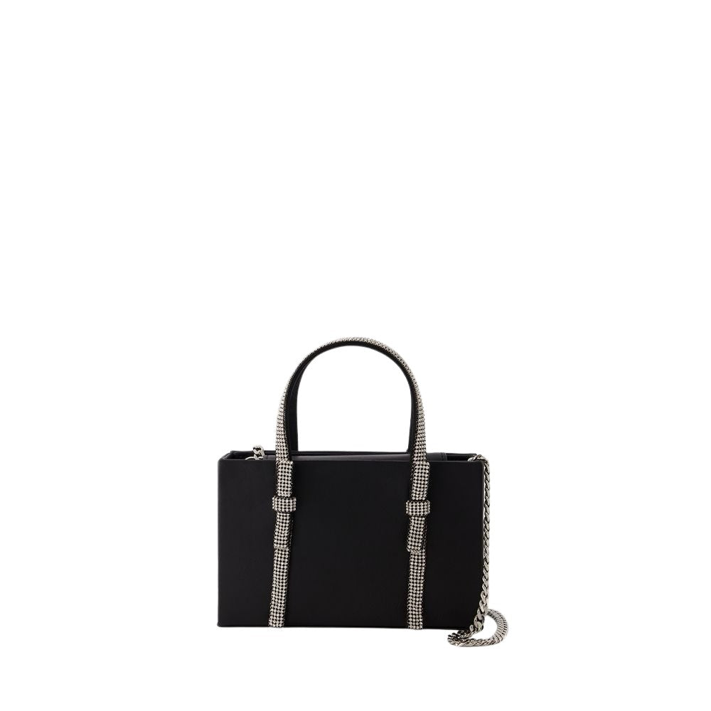 Kara Bow Midi Bag - Leather - Black