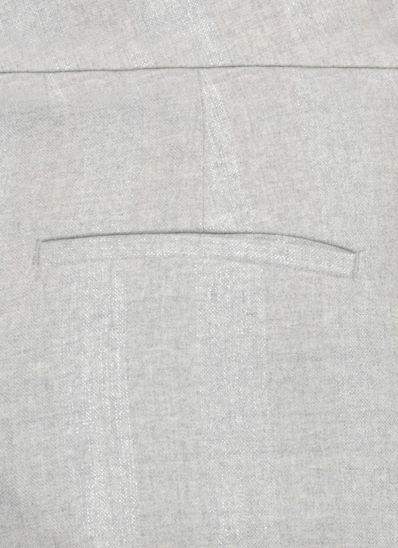 Peserico Grey Wool Pants