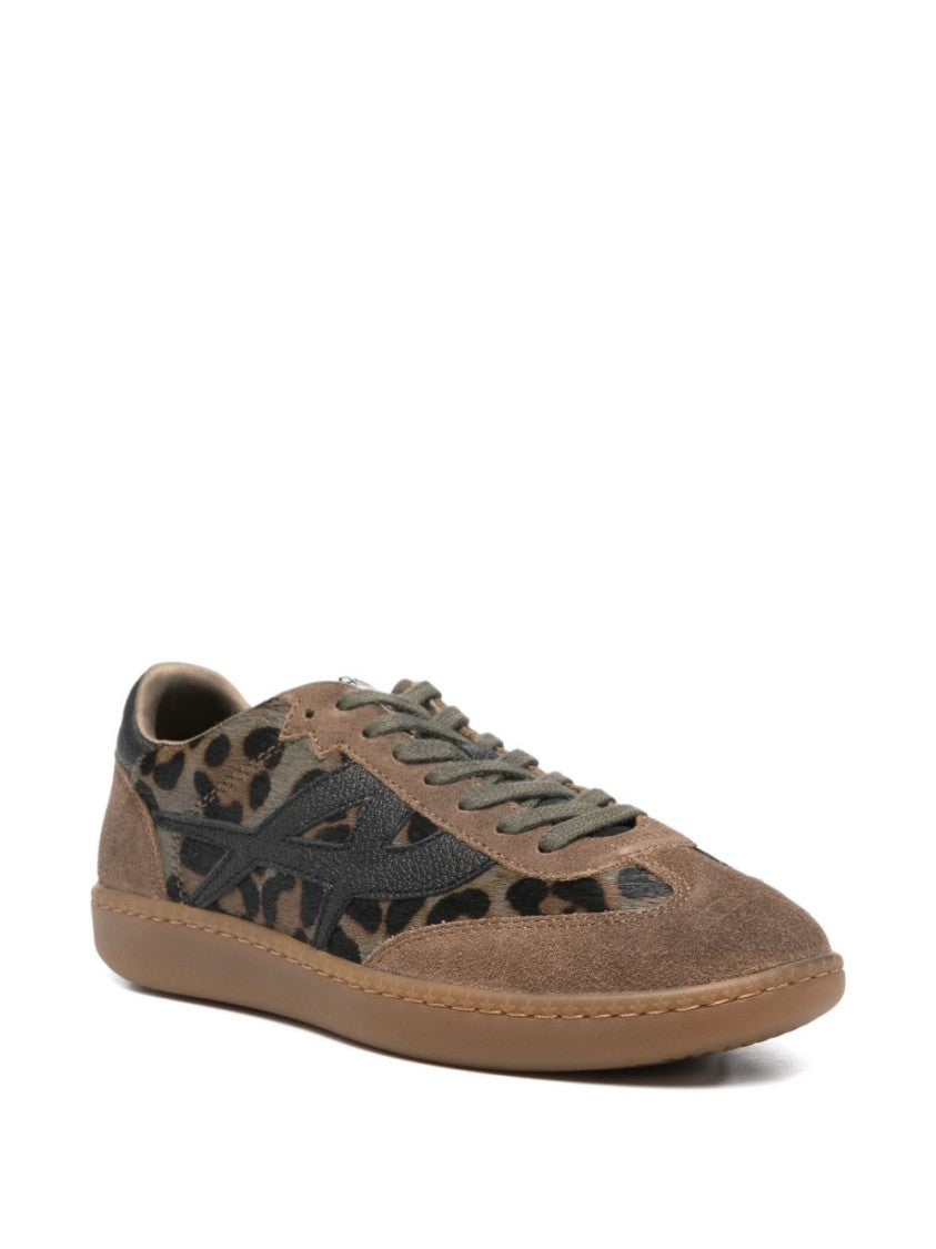 Ash Brown Suede And Leopard Print Ash Sneakers