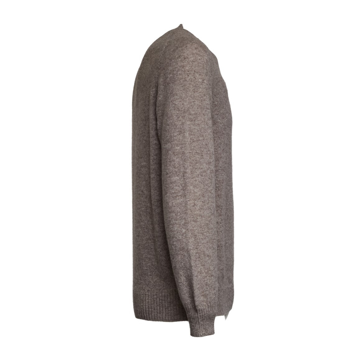 Fedeli Finely Knit Crew Neck Sweater In High-Quality Wool