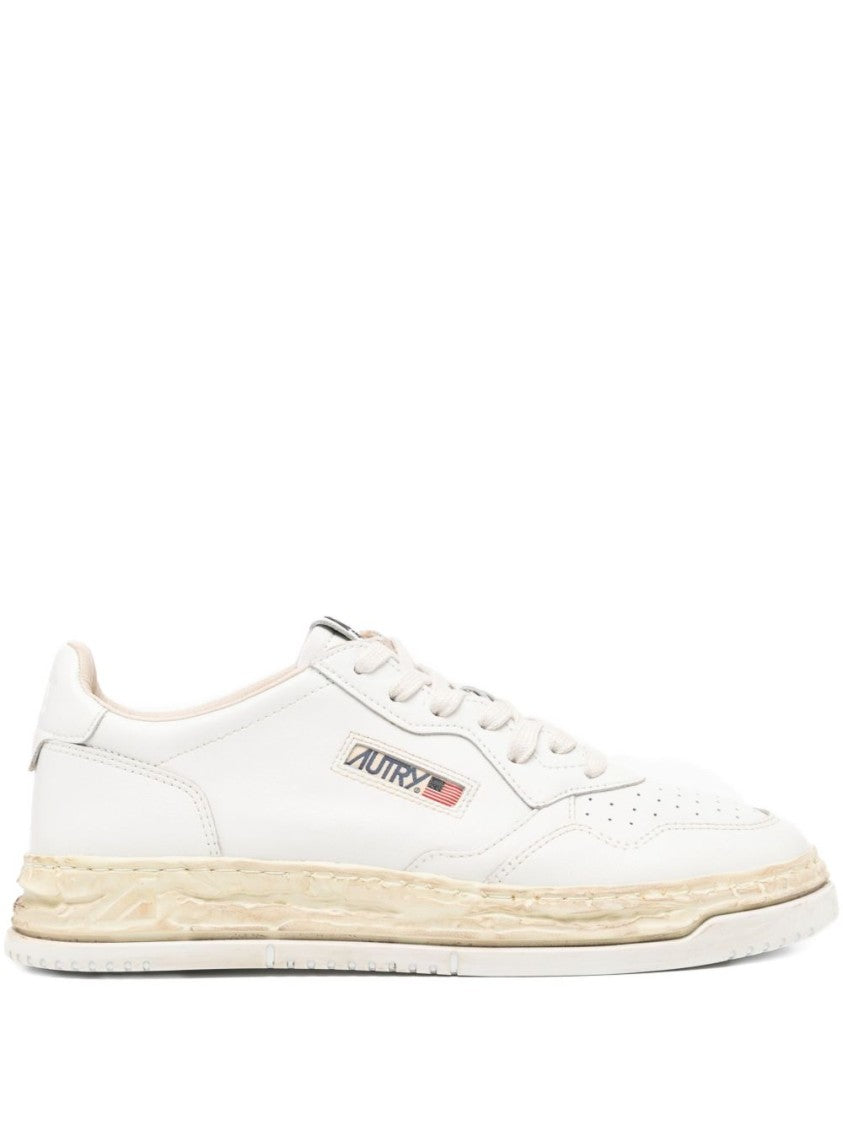 Autry X Maison Mihara Yasuhiro Off-White Sneakers With Textured Sole And Logo Patch