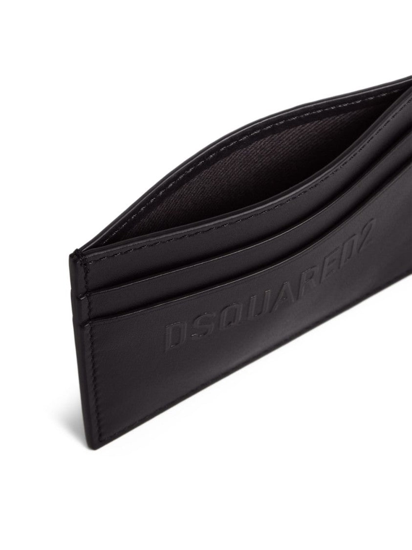 Dsquared2 Calfskin Leather Clutch
