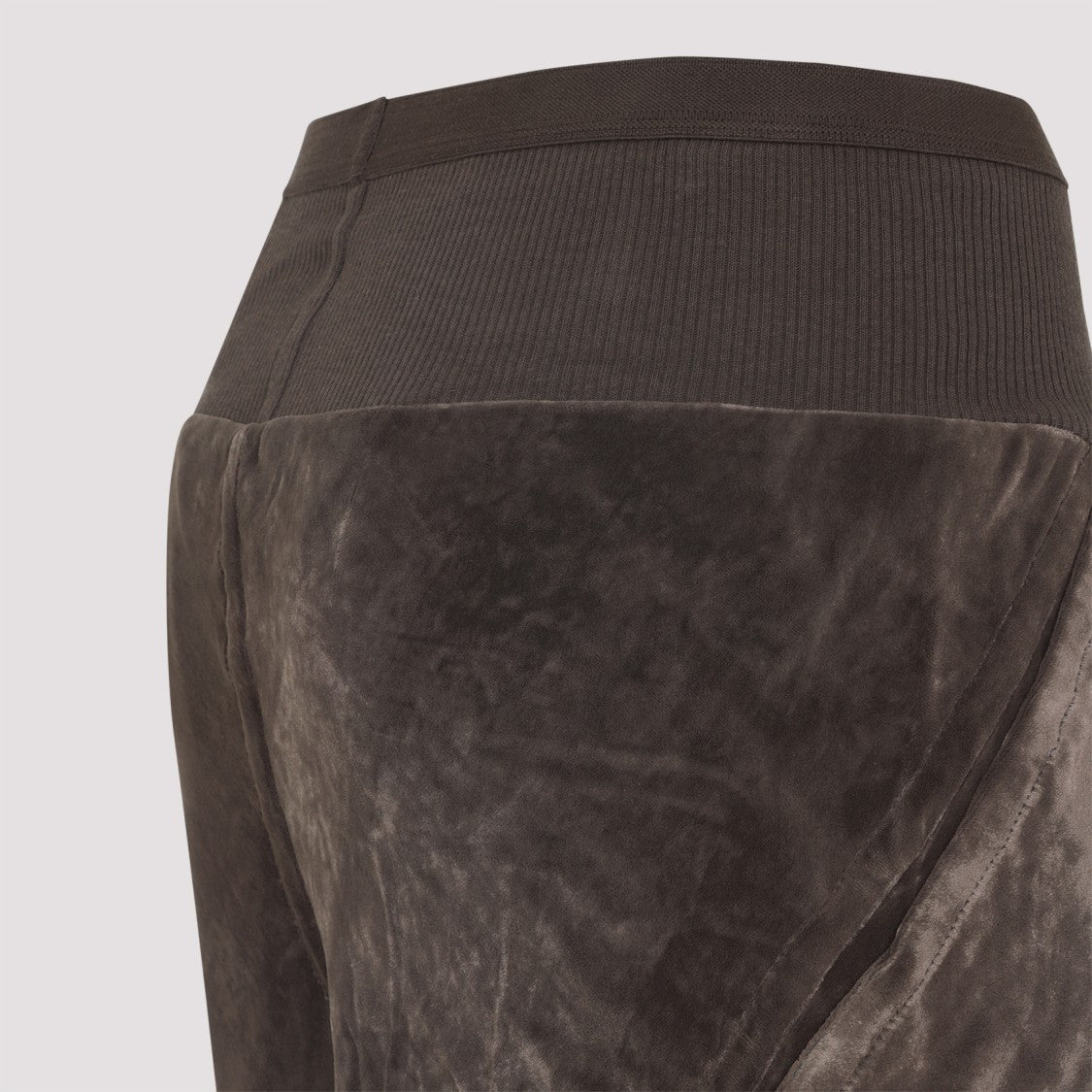 Rick Owens Bias Brown Viscose Pants