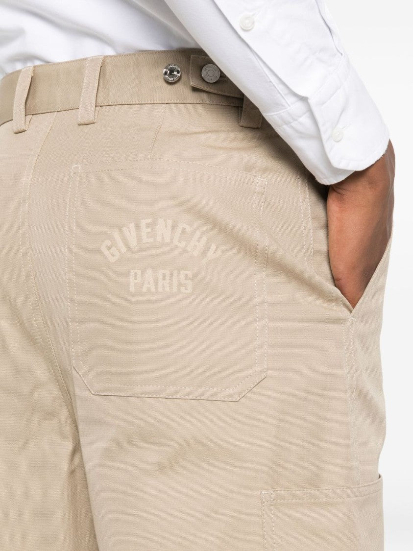 Givenchy High-Waisted Wide-Leg Trousers With Side Pockets