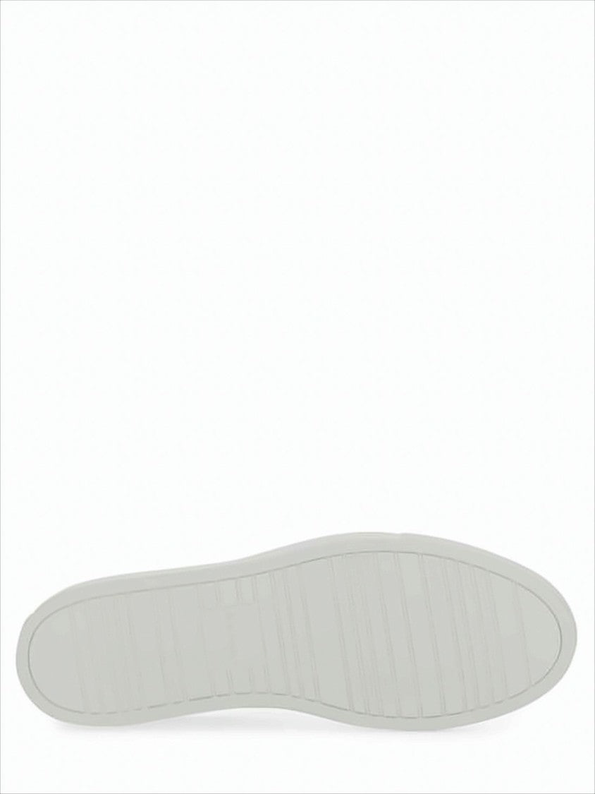 Paul Smith Low-Top Leather Sneakers With Multicolor Striped Heel Tab