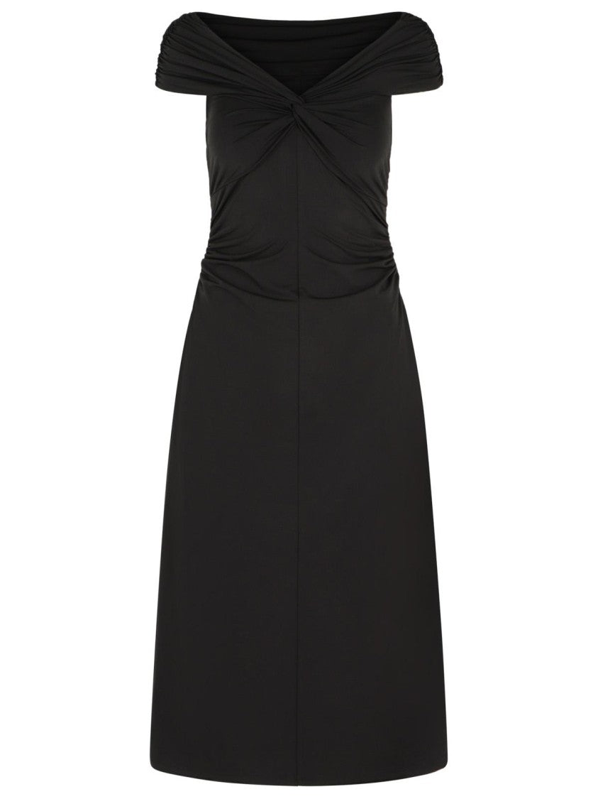 Michael Michael Kors Longuette' Viscose Blend Dress With Bare Shoulders