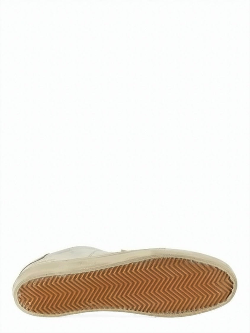 Golden Goose Distressed Low-Top Sneakers With Metallic Accents