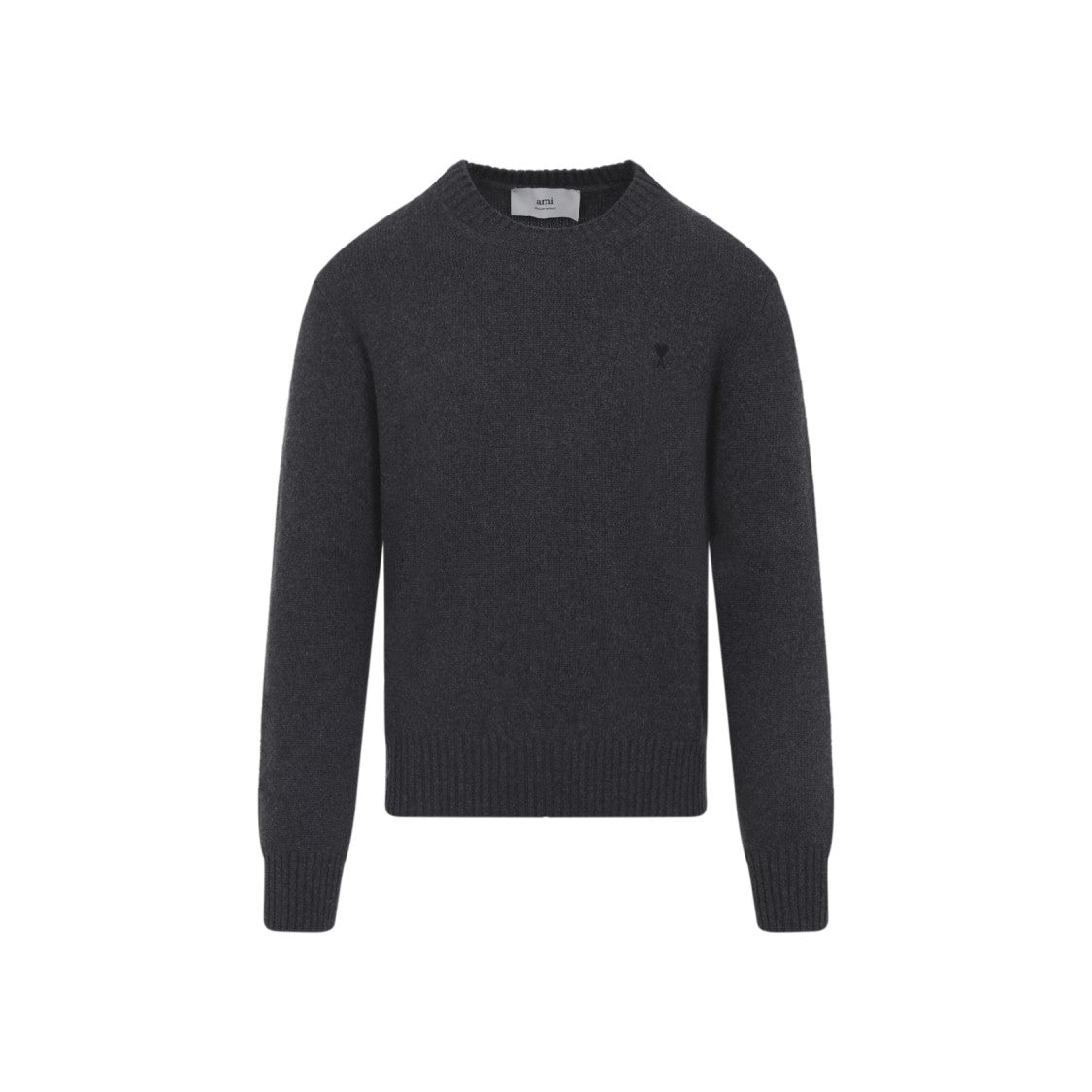 Ami Adc Anthracite Cashmere Sweater