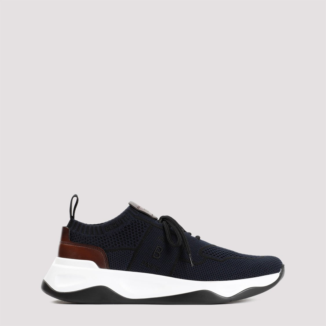 Berluti Blue Navy Textile Knit Sneakers