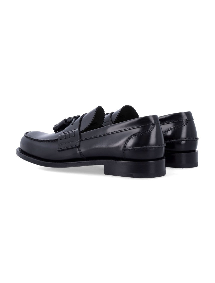 Church's Tiverton Polished Black Leather Tassel Loafers