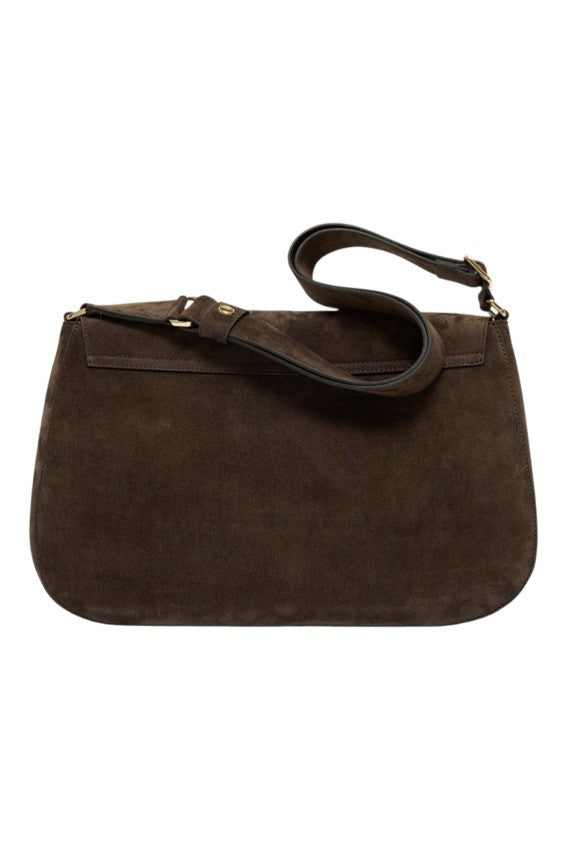 Orciani Kate Handbag In Velvety Brown Leather