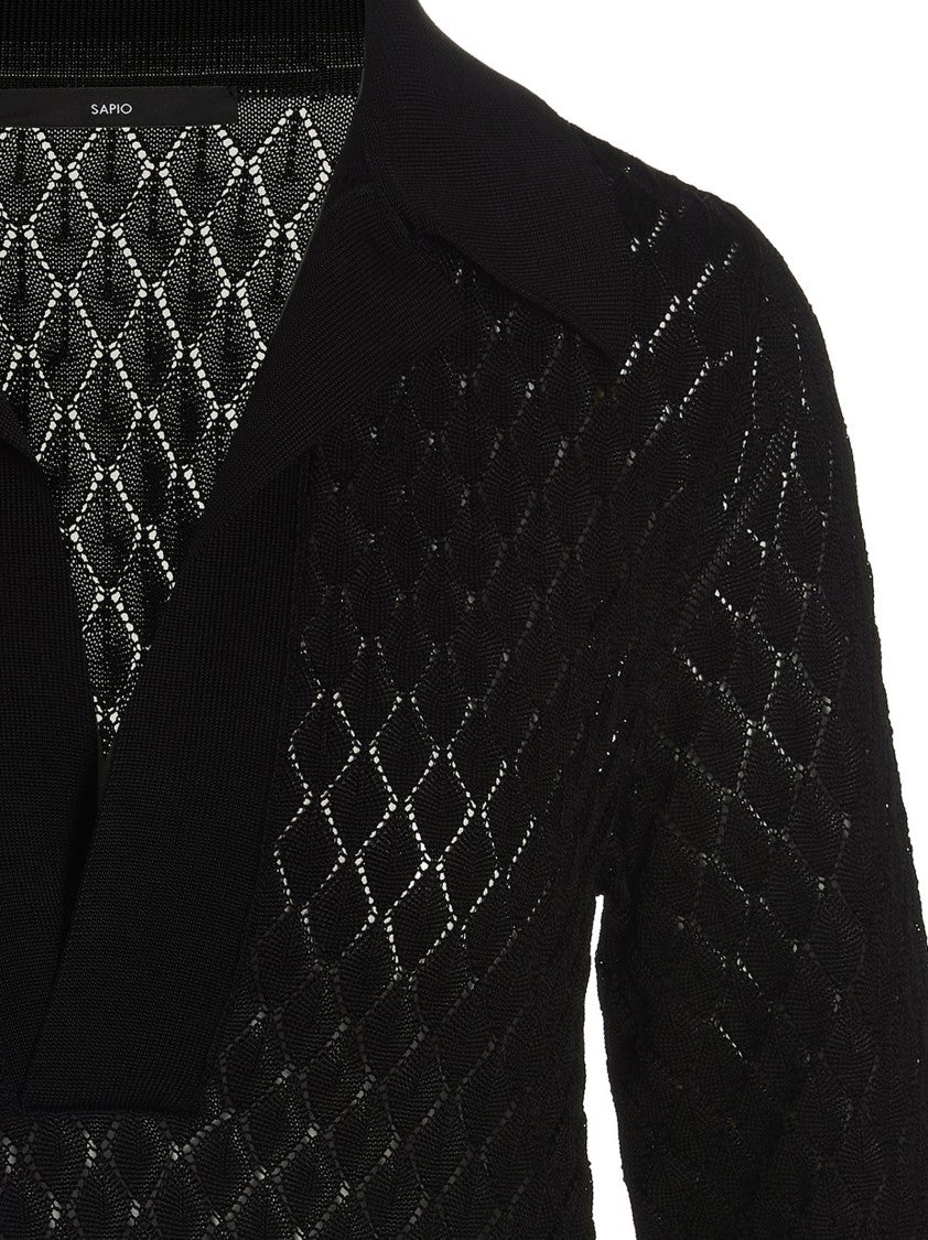 Sapio Viscose Knit Polo Shirt
