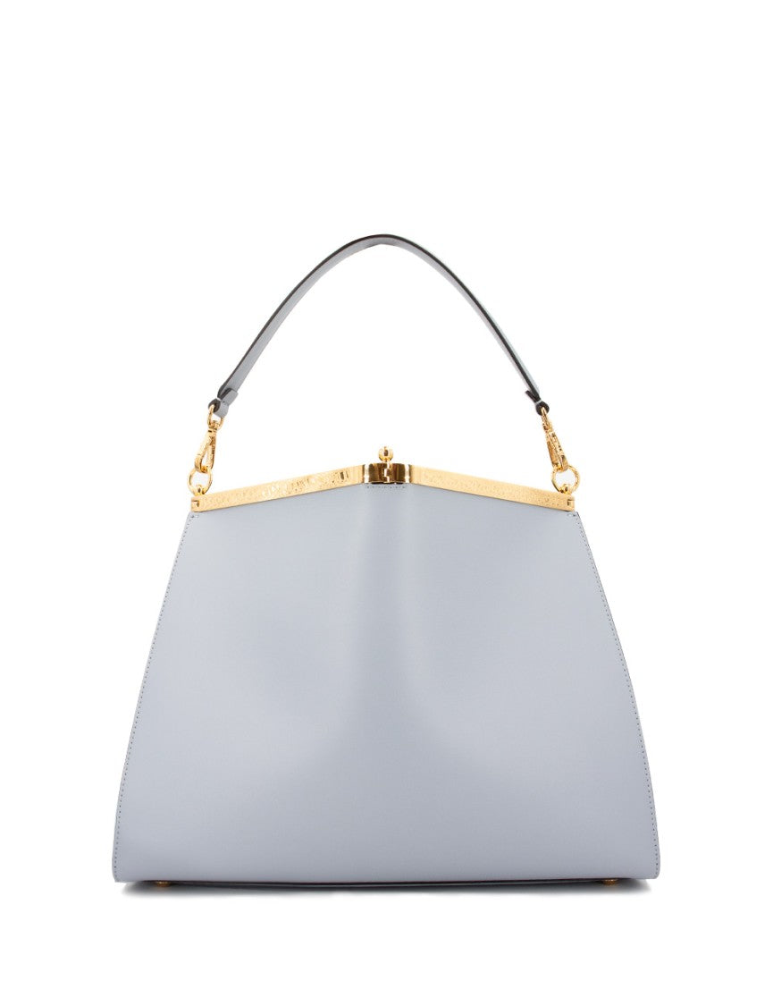 Etro Large Vela Leather Shoulder Bag