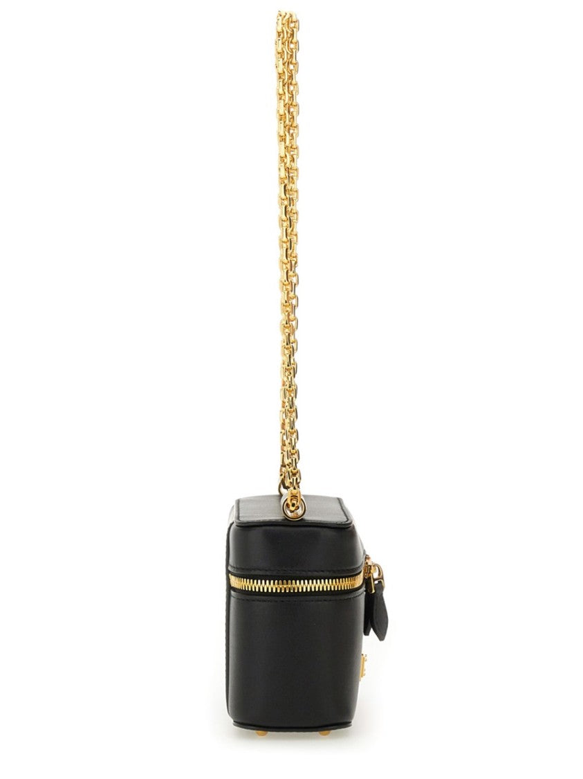 Dolce & Gabbana "Sicily" Black Leather Shoulder Bag