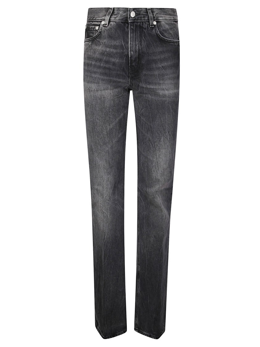 Haikure Vintage-Inspired Black Jeans With Classic Five-Pocket Design